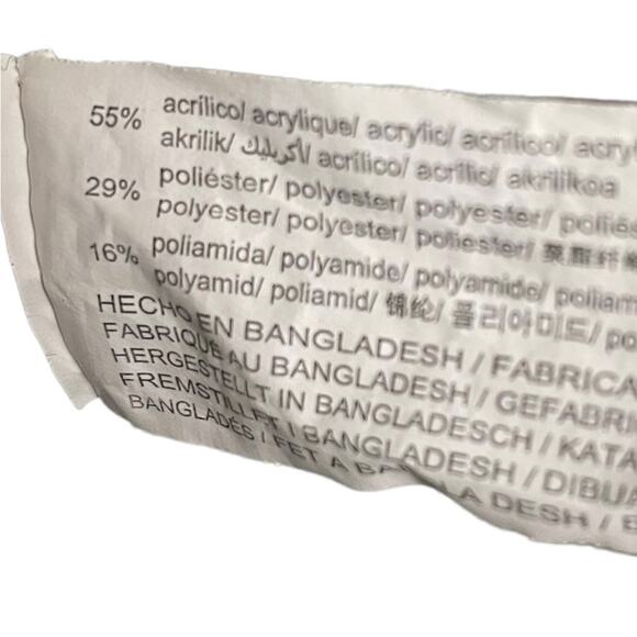 Zara Sweater Cardigan Girls 13-14 Outdoor Distressed Knitted Open Front Gray - Picture 12 of 12